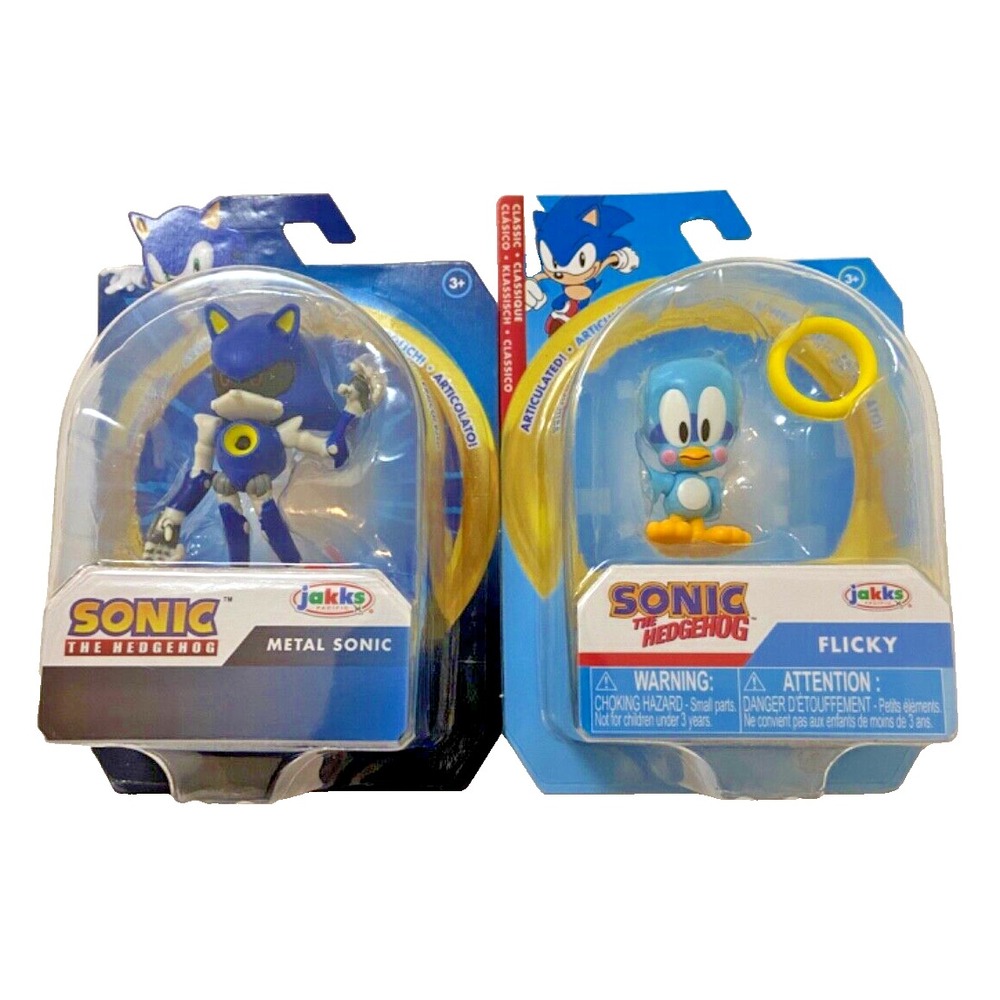 METAL SONIC & FLICKY Sonic The Hedgehog Jakks Pacific 2.5"‎ Action Figures